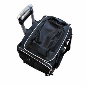 Petskd Rolling Airline Approved Pet Carrier Expandable Black